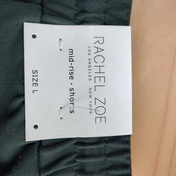 Rachel Zoe Dark Green Midrise Shorts Size L NWT Chic - Picture 10 of 12